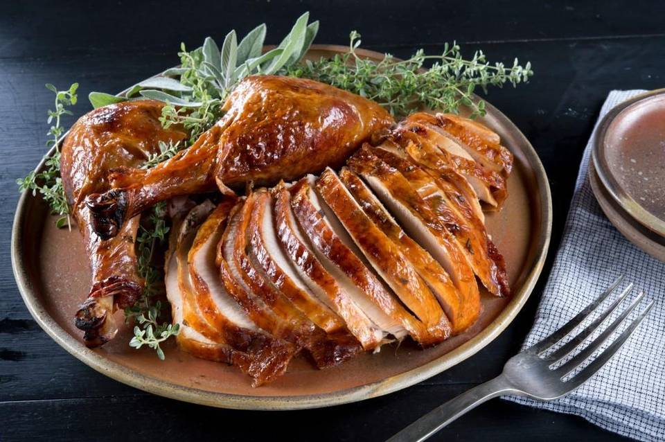 Thanksgiving Turkey Maple and Brandy Brined Turkey With Redeye Gravy